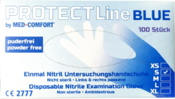 Rękawice nitrylowe Protect Line Blue